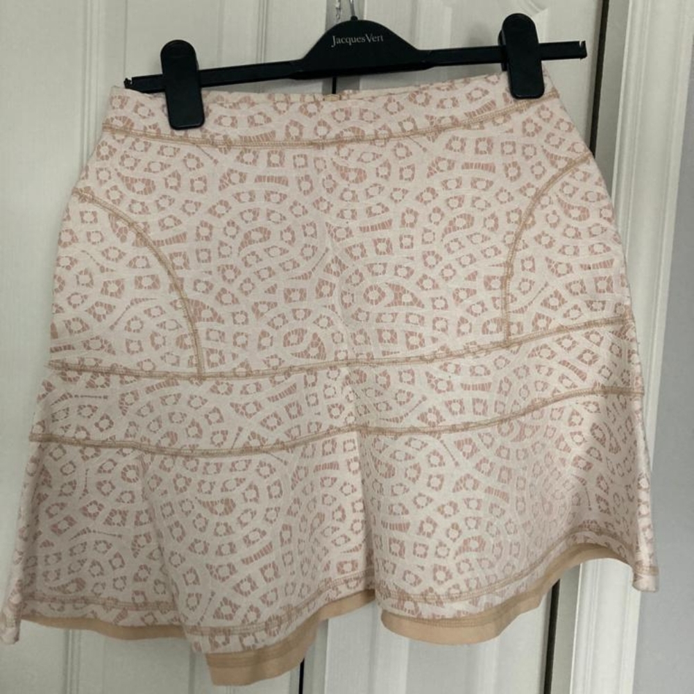 English Factory white lace skirt size small